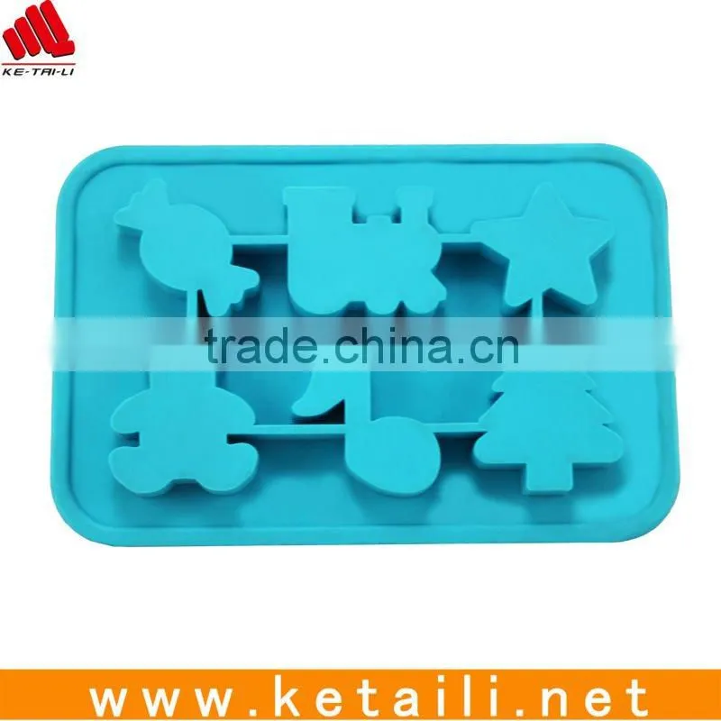 Christmas tree silicone ice tray