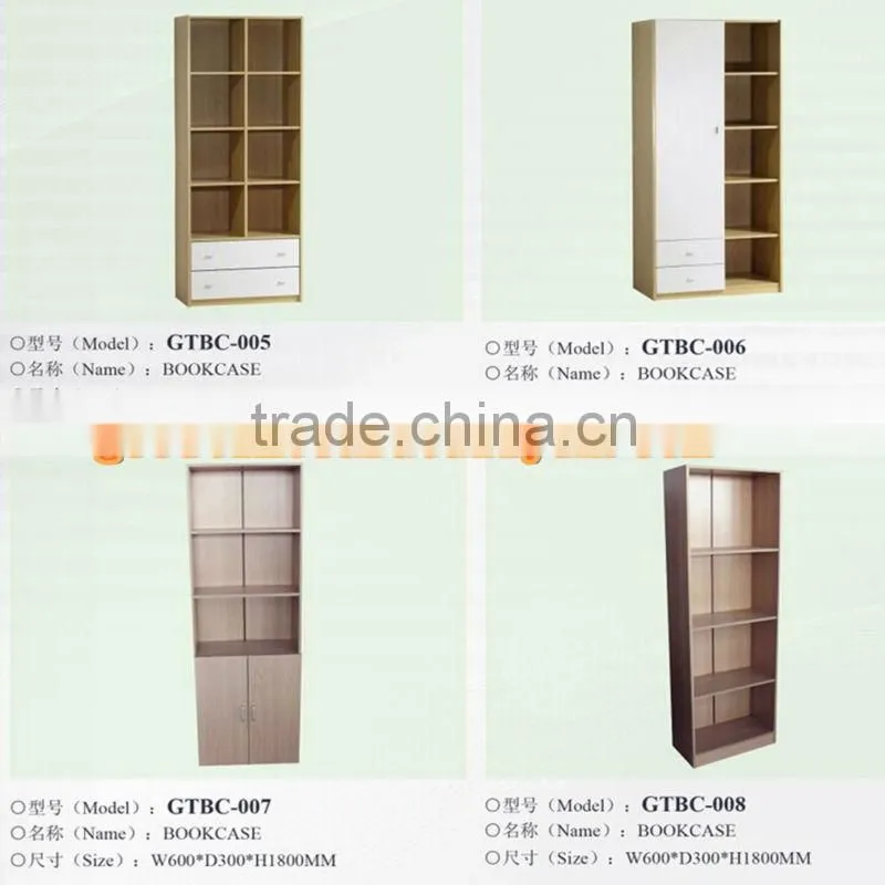 Particle board/MDF material KD Design melamine bookcases