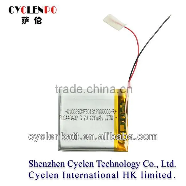 423740 small lithium polymer battery lithium polymer battery 3.7v 620mah