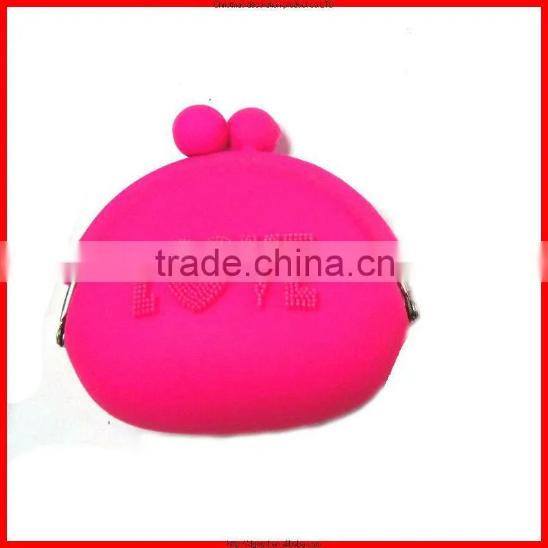 2014 perfect creative custom silicone handbag/coin holder wallet with top popular