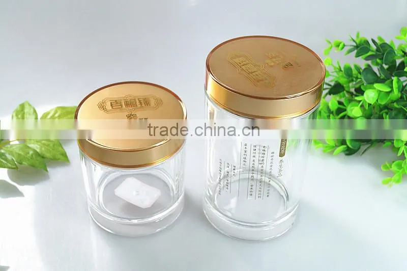 clear round plastic tea container