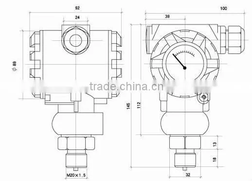 4-20ma Pressure Transmitter For water and oil level