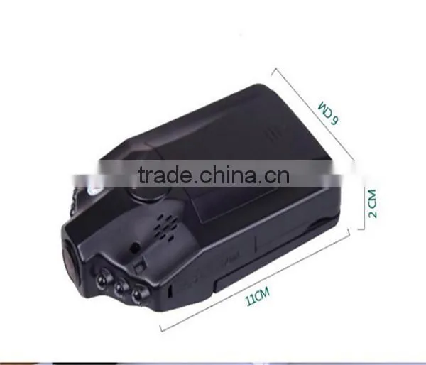 HD 720P H198 car DVR with 2.5 TFT LCD SCREEN 6 LEDS for IR and night visio video format