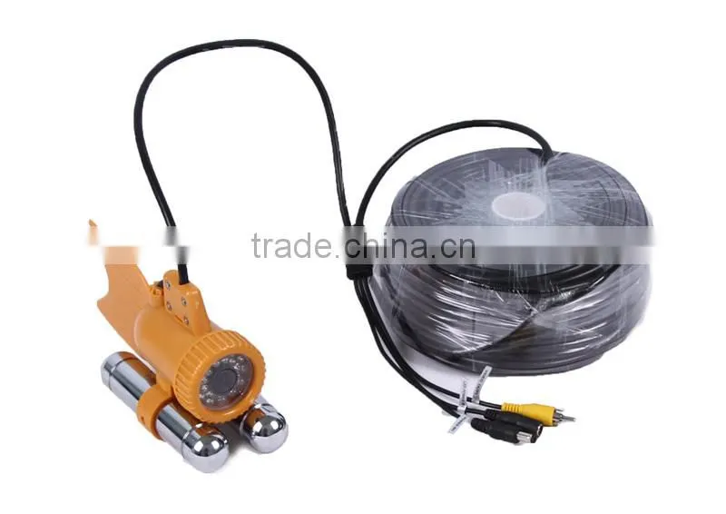 7" TFT LCD DVR Video Fish Finder System With HD CCD 650TVL Underwater Camera Cable 20M(66ft) Version Support 16GB SD Card