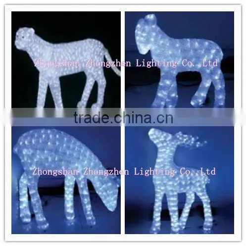 Illuminated Polar Bear Christmas 3D animals and figures
