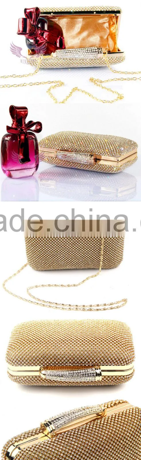 New Design Handmade Crystal Box Evening Bag & Box Clutch