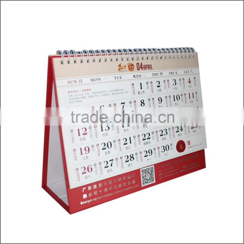 Guangzhou, China supplier calendar printing/wholesale calendar desk calendar