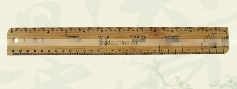 Bamboo triangle ruler