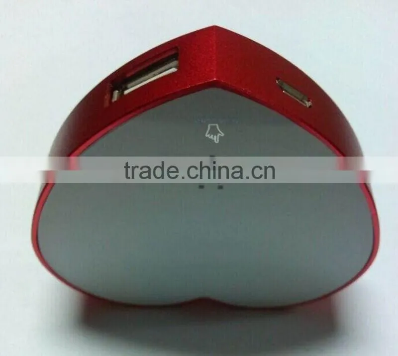 lithium polymer battery power bank 3500mah, heart shade power bank mini portable battery charger