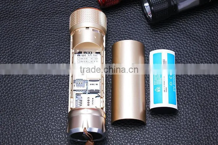 electric torch moblie phoneT300 battery charge long time standby phone