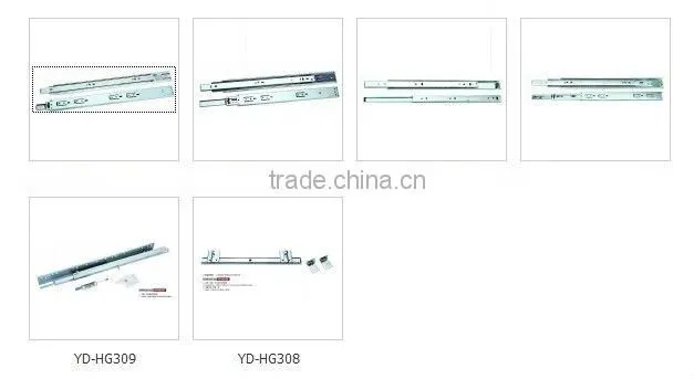 Soft close Ball bearing drawer glides YD-HG410