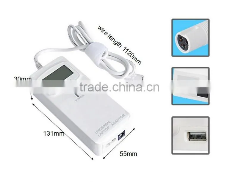 HUNDA DC Car Charger Auto Universal Laptop Notebook AC Adapter with LED Display