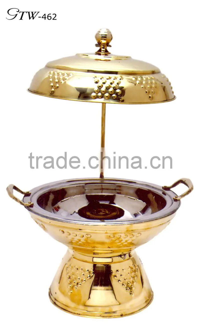 wholesale stainless steel 2 tiers chaffing dish buffet food warmer