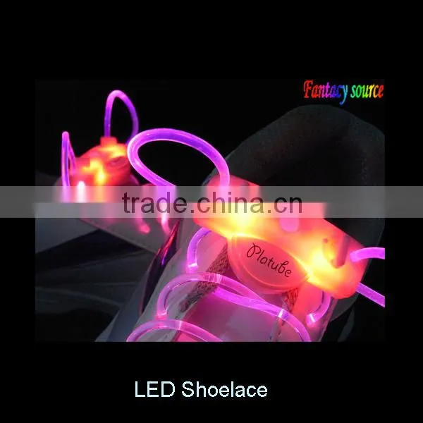 led flashing shoelace with blue LED