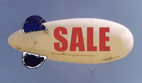 cheap sky balloon for promotion/advertising helium blimp/helium plane