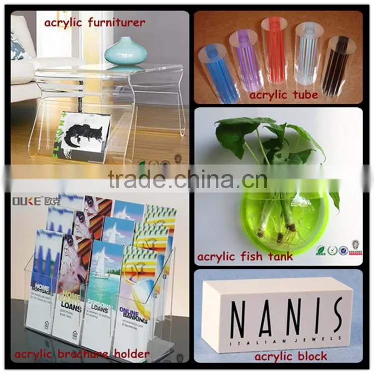 High transparent customized acrylic tubes with competitive price
