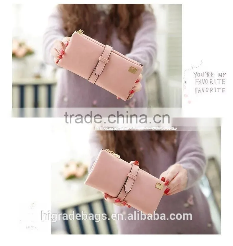 2015 new Fashion female pu leather wallet