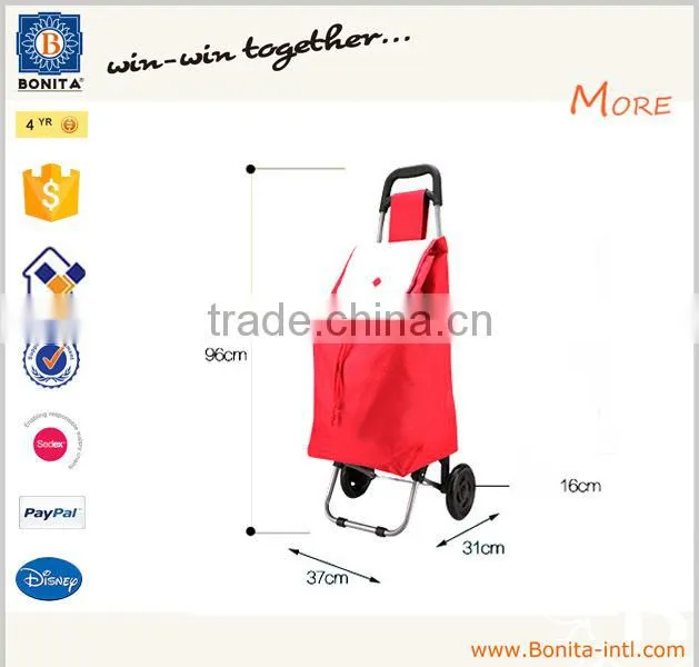 Fancy high capacity women trolley shopping bag