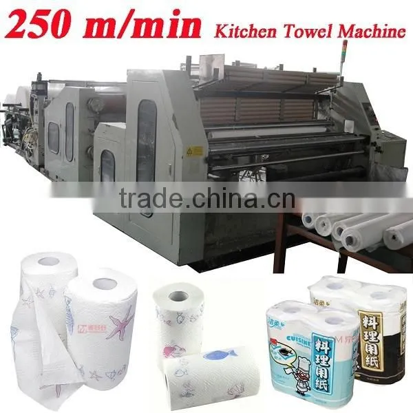 Economical Lamination High Speed Automatic Toilet Paper Kitchen Paper Towel Making Machine