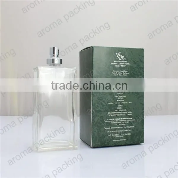 customer luxury design perfume box, paper box packing for perfume