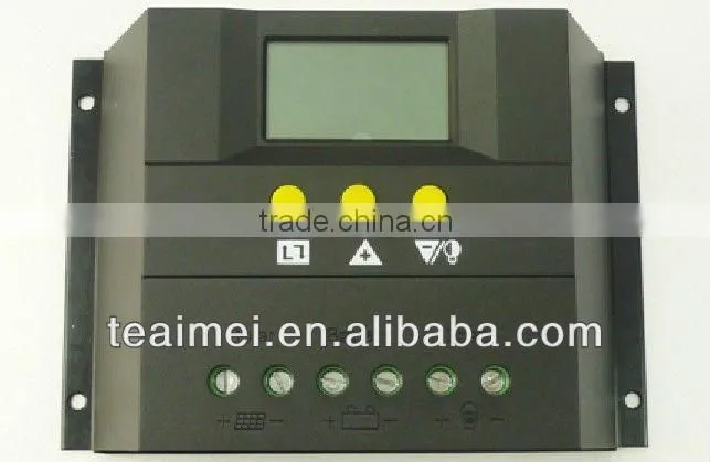 48Volt 30amp PWM best price solar charge controller with LCD 12V/24V auto