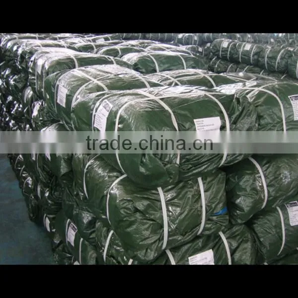 2015 hot sale white color PE tarpaulin with aluminum eyelets