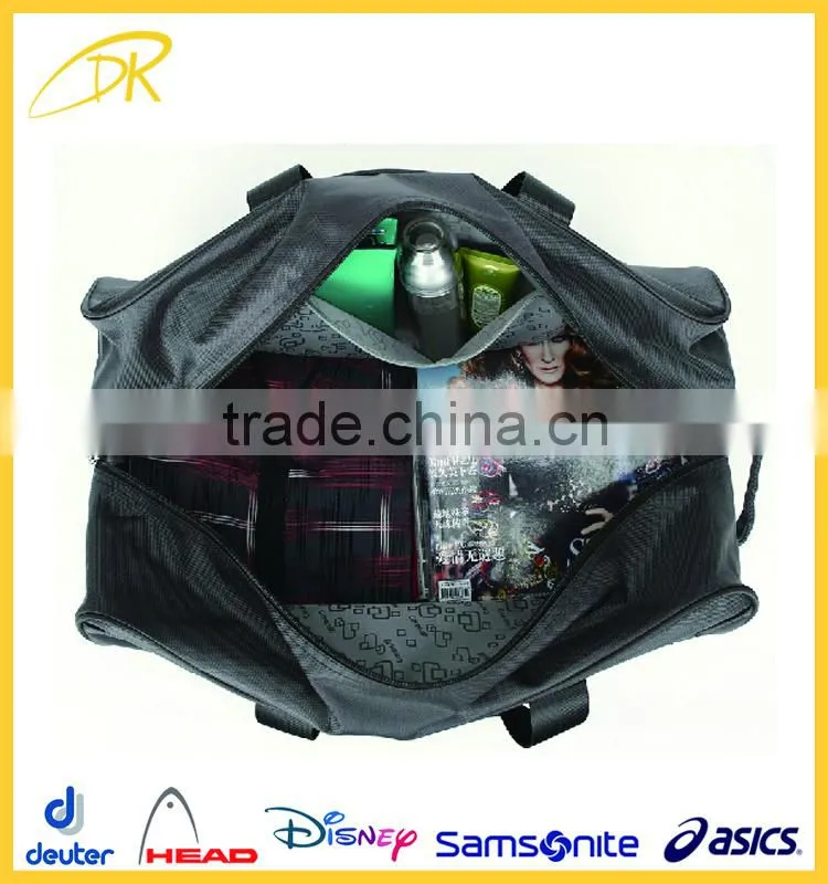 China factory wholesale nylon best travel bags with trolley sleeve