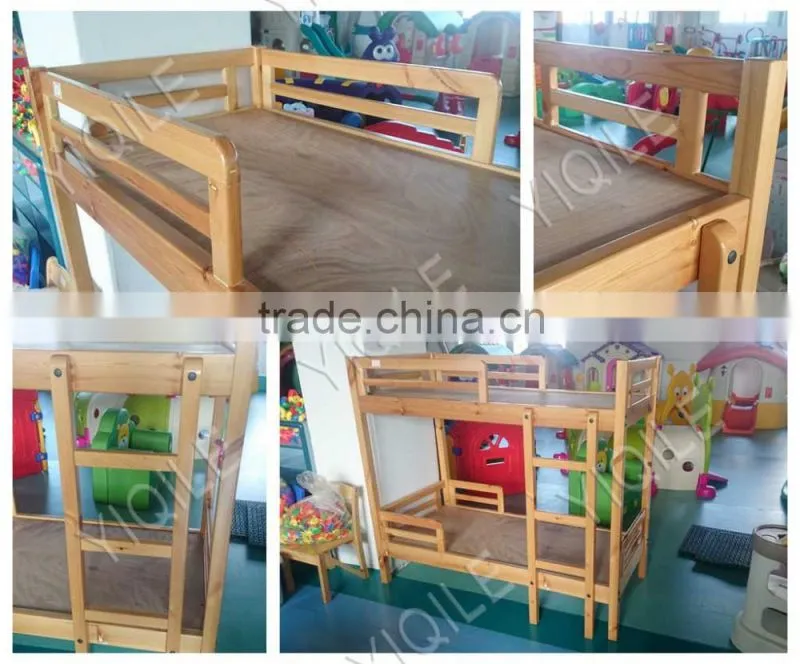 Novel design children furniture non-toxic playwood double deck bed for kids