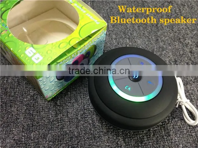 2015 Latest waterproof bluetooth speaker mini portable wireless speaker