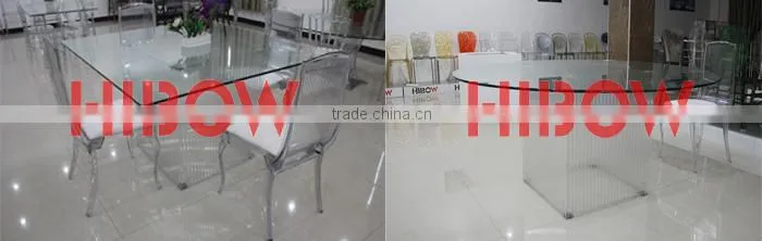 elegent transparent dinning table