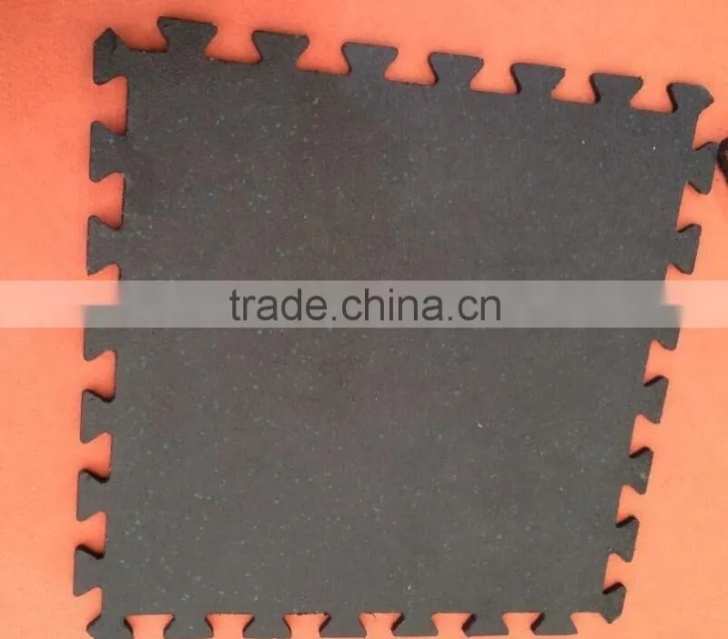 Fitness Equipment Heavy Duty Interlocking Rubber Flooring