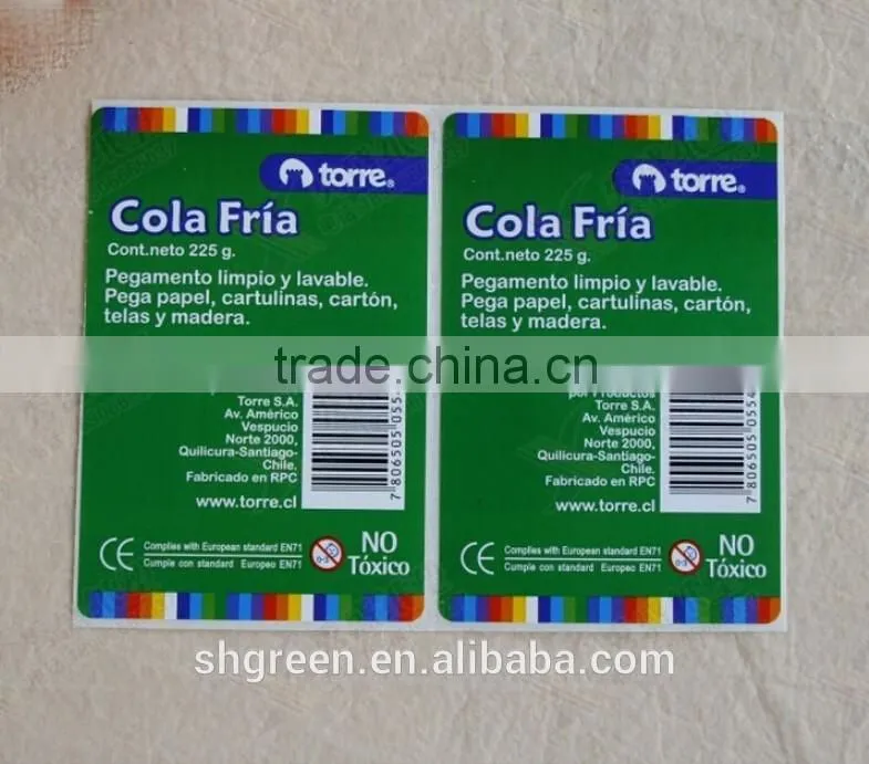 CMYK printing adhesive sticker for clothes