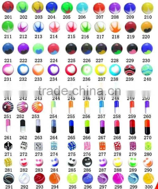 Fancy ball body piercing Accessories