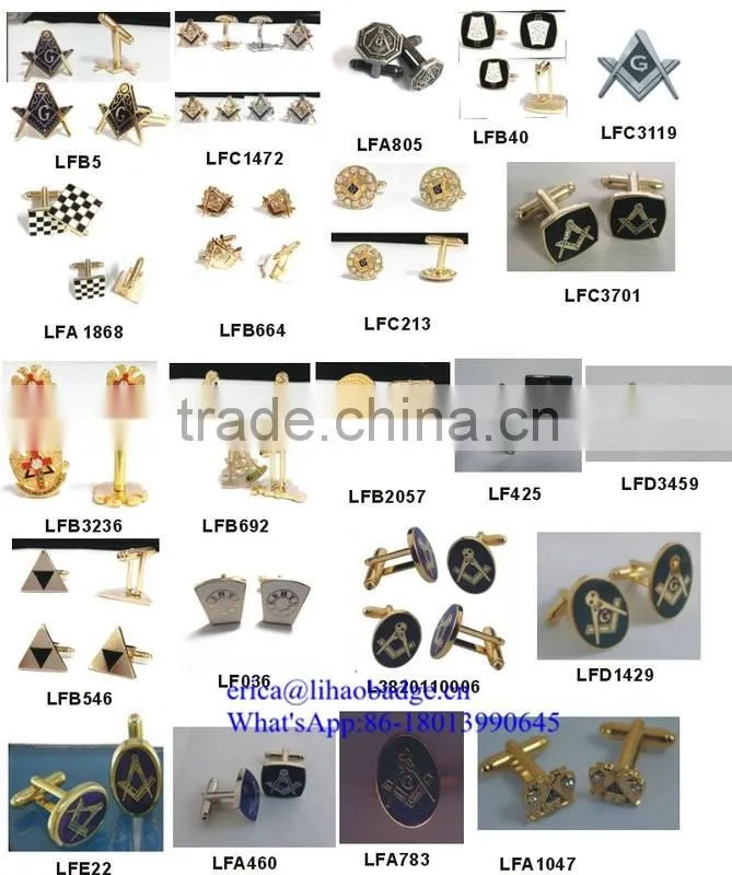 2016 masonic symbols metal gifts custom enamel cufflinks