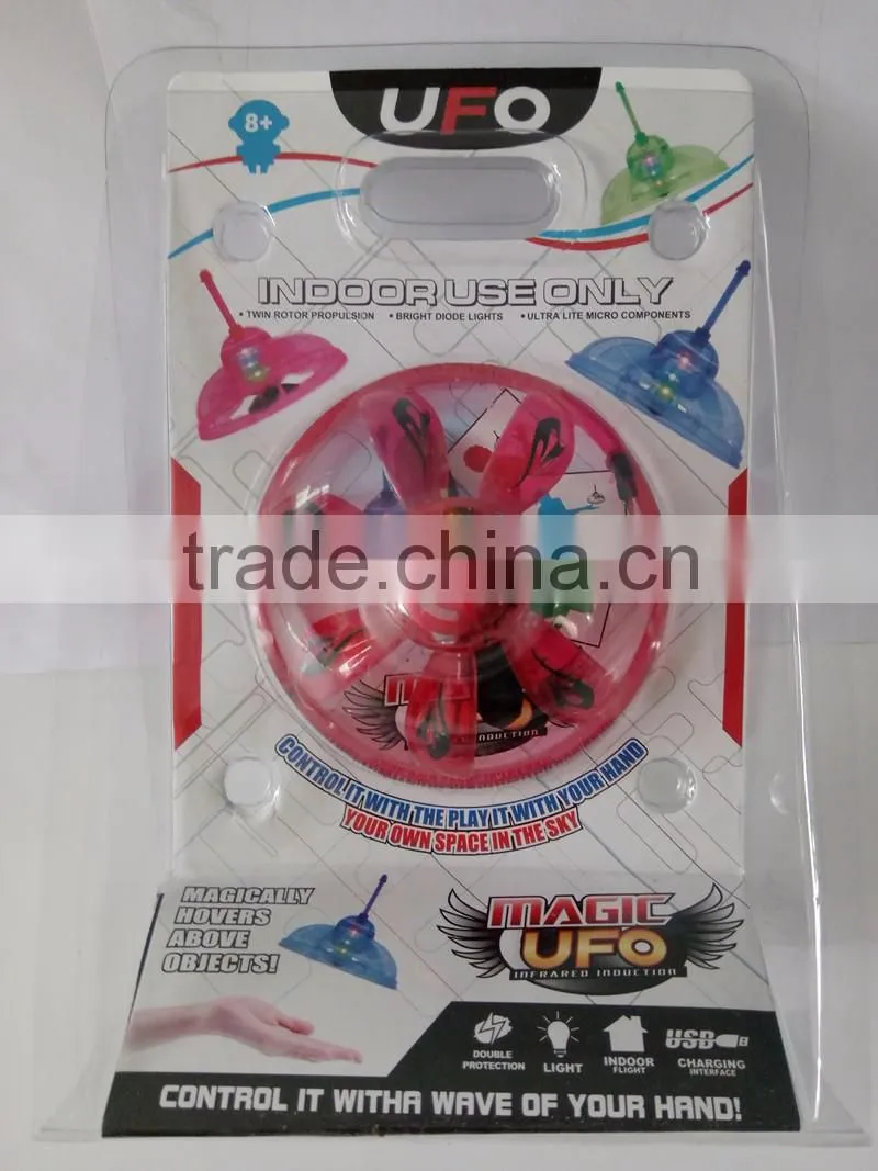 Infrared Sensor Flying Saucer Ufo Hand Induced Hovering Magic Trick Toys Sensor UFO For Children