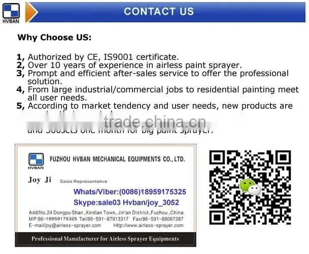 GP-8300 Gasoline stainless steel rack Airless paint sprayers, support two guns