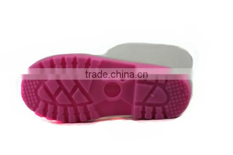 New Fashion Bling Bling Cute PVC Transparent Cheap Rain Boots for Kids