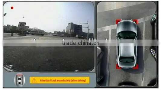360-Degree bird view car camera recorder