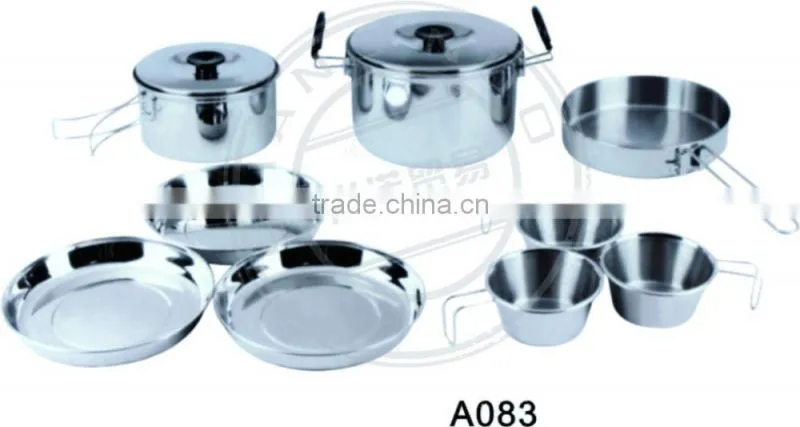 Weekend metal picnic Cooking Pot fry pan dish for family