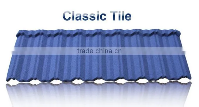 roofing tile hottest selling Classic colorful stone chip coated metal roof tile sheet
