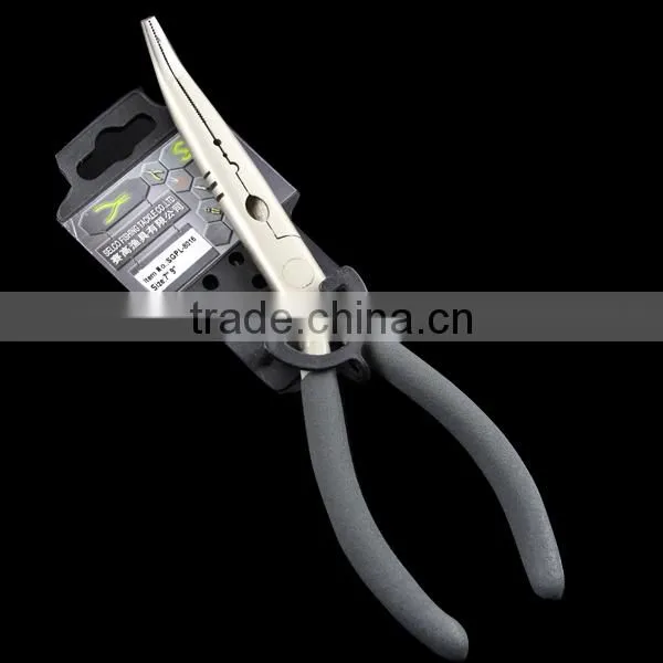 Multifunction stainless long nose steel pliers