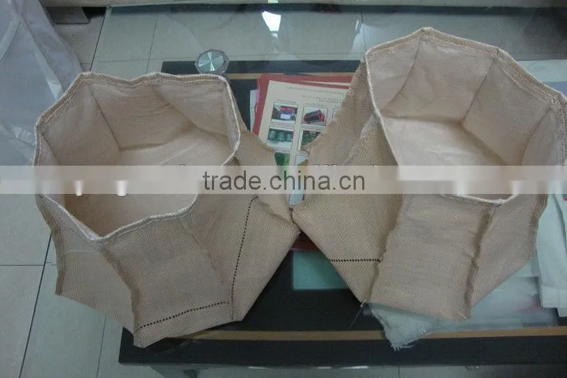 jute linen garden bag home garden storage bag leaf bag leef sack