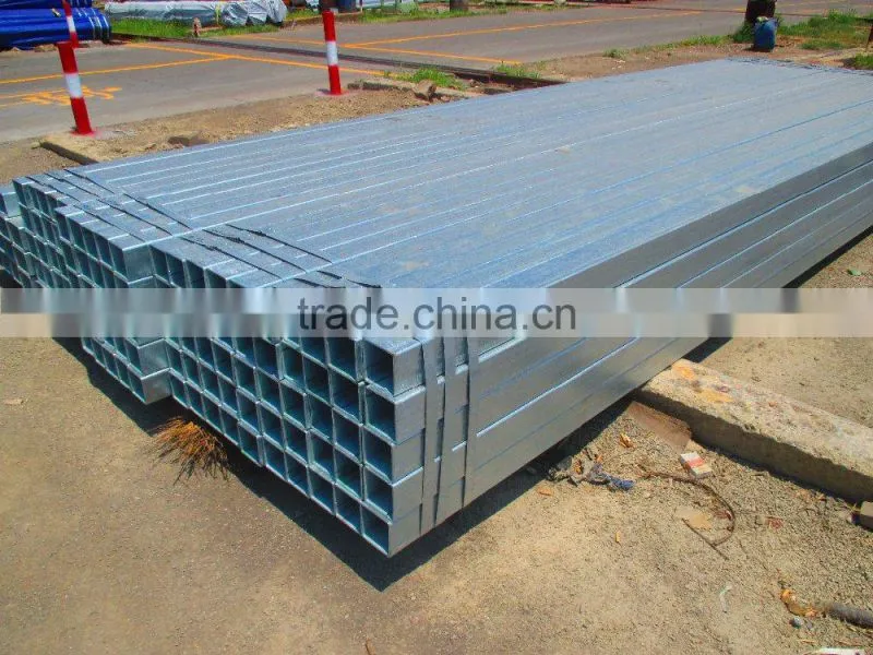 rectangular/square steel pipe/tubes/hollow section galvanized