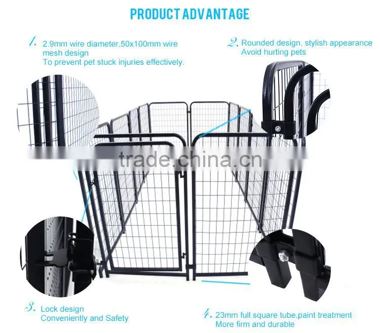 6' welded wire panel large outdoor dog enclosure for wholesale