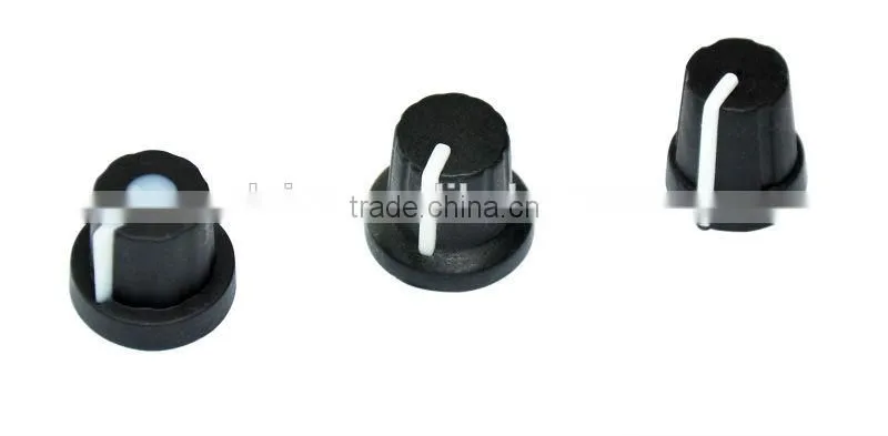 DAIER potentiometer 6mm black rubber knob
