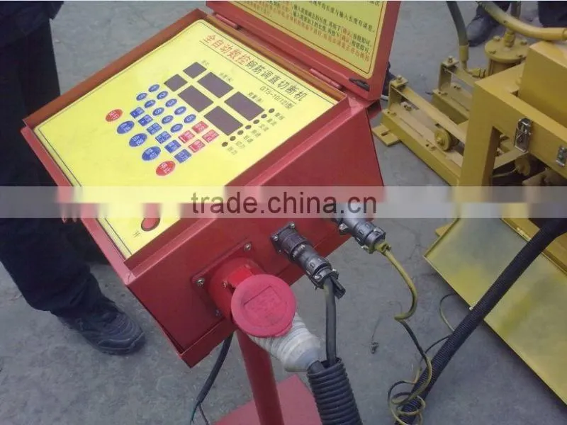 GTQ5-12 heavy duty high power utility wire straightening cutting machine