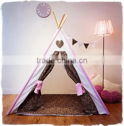 Promotional Customized Kids Teepee tipi play indian tent wigwam wholesale