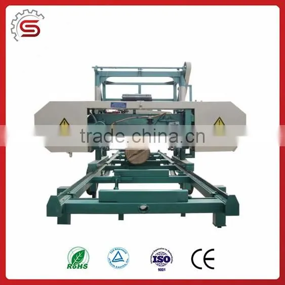 Easy operation band saw machine MJ800 Portable Horizontal Band Saw Machine with Diesel Engine