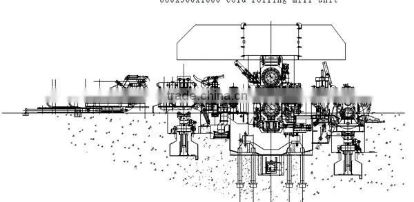Non-reversing Cold Rolling Mill Machinery for Thin Aluminum Strip Production Line