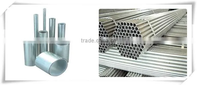 erw steel galvanized pipe price for greenhouse structure